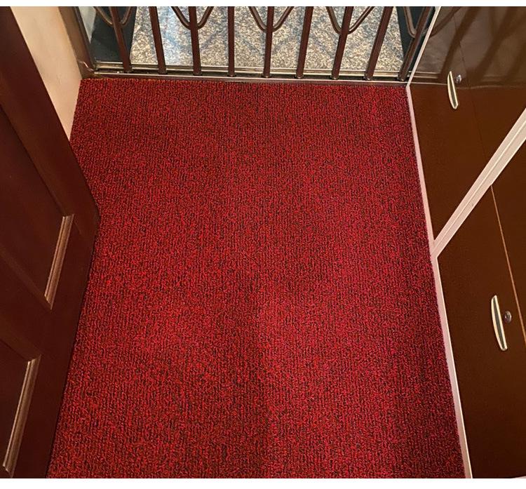 Two-Tone Dirt-Resistant Entrance Mat: Silk Ring Doormat, Gold-Digging, Cuttable for Household & Commercial Use