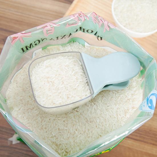 Plastic Scoop Bag Clip Food-Grade Measuring Cup BPA-Free Duck Head Multi-purpose Kitchen Utensils for Rice Water