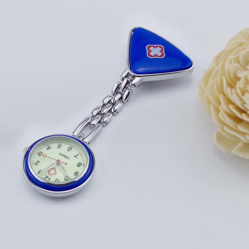 Leppte Luminous Nurse Watch: Clip-on Retro Pocket Breast Watch for Women, Cute Student Engraving