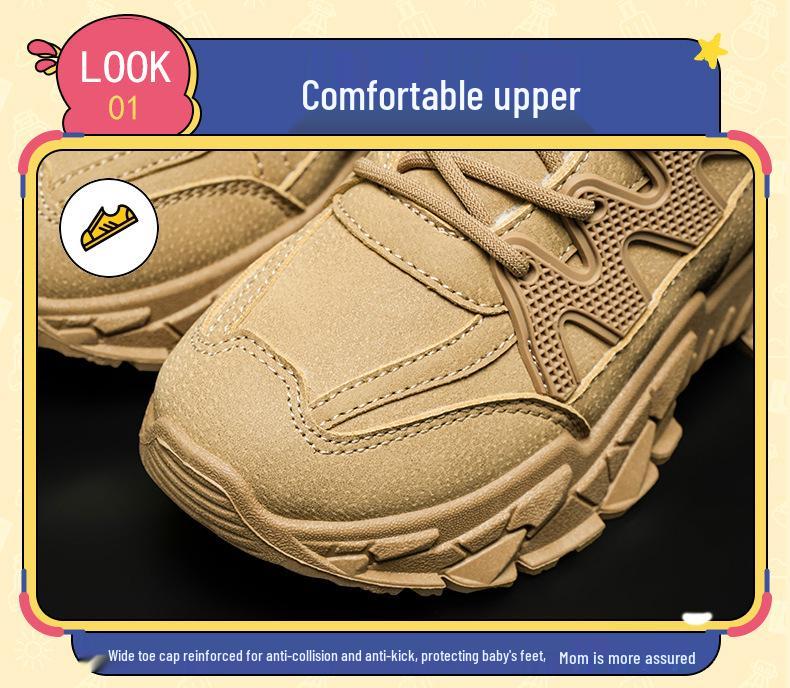 Bobodou Girls' High-Top Winter Snow Boots – Warm, Non-Slip Cotton Shoes for Kids