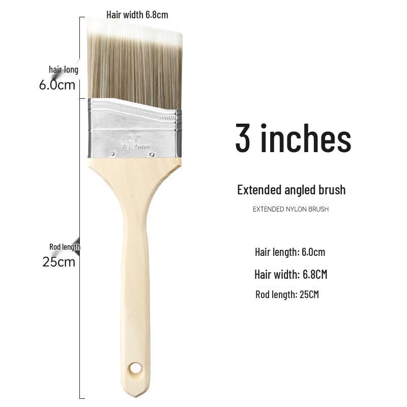 Multifunctional Nylon Brush: BBQ, Paint, Cleaning, 1-12 Plate Sizes