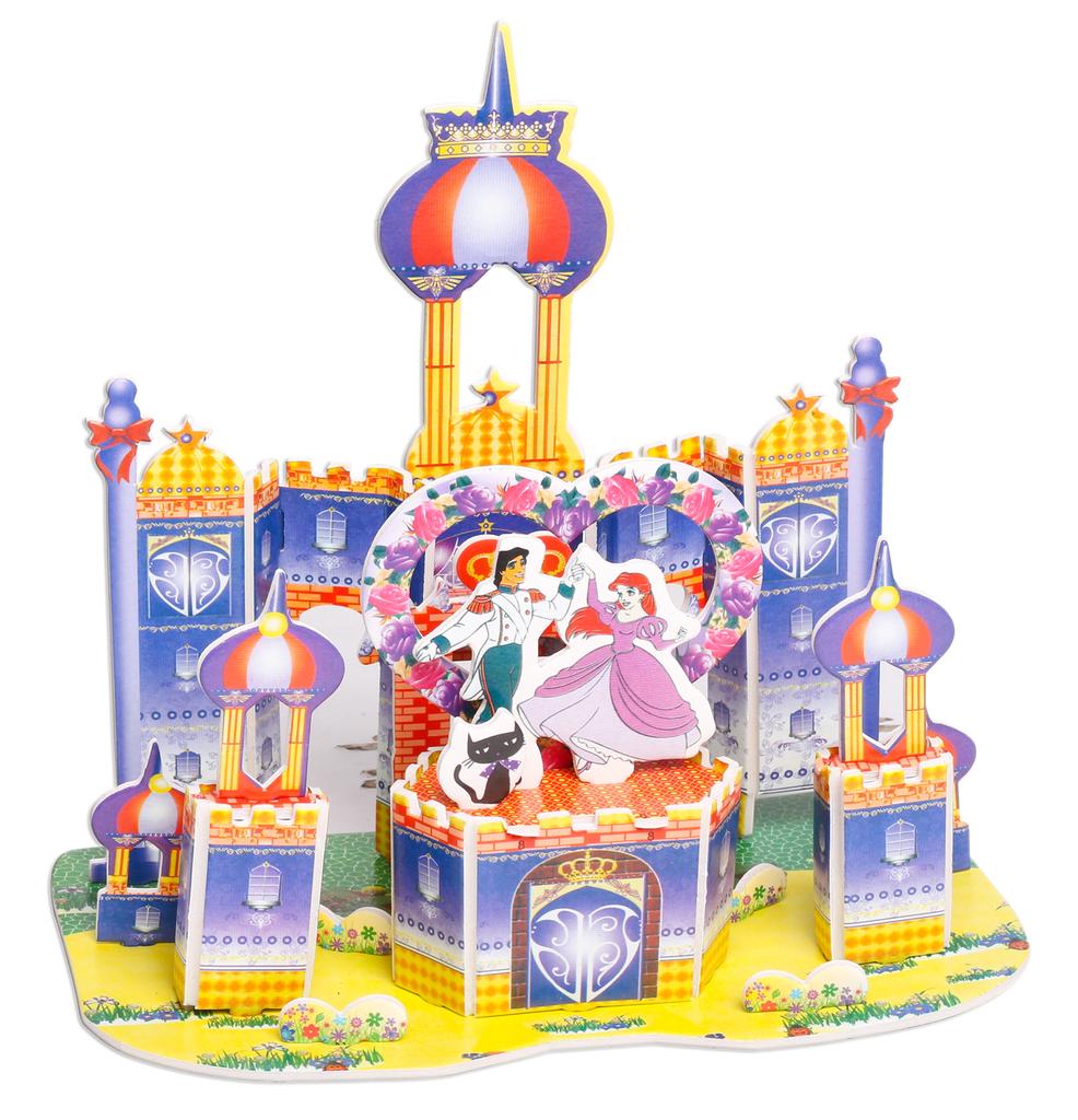 Kids 3D Stereo Puzzle Cartoon House Castle Building Model DIY Handmade Early Learning Educational Toys Gift for Children