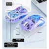 Dual-mode Mouse RGB Luminous 2.4G Wireless Bluetooth Transparent Game Gaming Computer Office Mouse