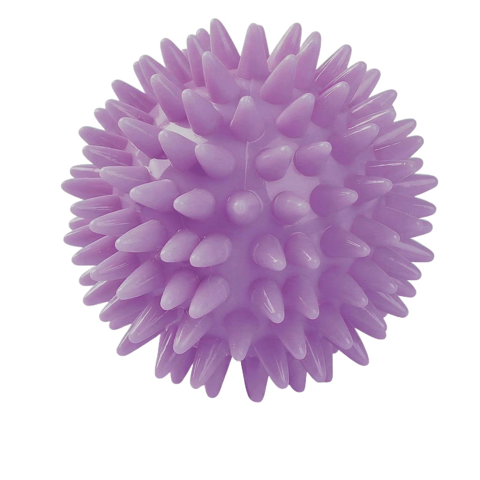 

TPR Hollow Bristle Ball Squeaky Toy Interactive Chew Toy for Dogs Cats one size фіолетовий