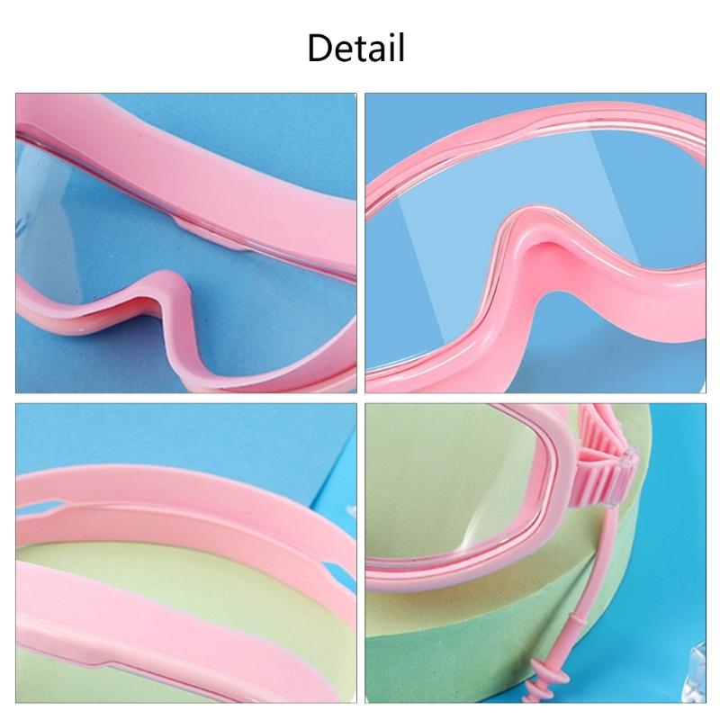 Adjustable Swim Training Glasses Professional Swimming Goggles Comfortable Large Frame Swim Glasses for Children Adults