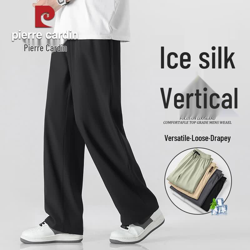 

Pierre Cardin Men s Ice Silk Quick-Dry Straight Leg Casual Pants S