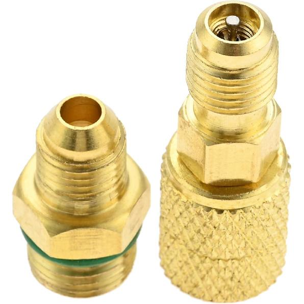 AC Oil Dye Injector Prevent Kit with R134a R1234YF Adjustable Quick Coupler | 2 Oil Checkers,R410 Adapter for R134A R1234YF R410A Refrigerant System