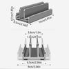 1/2/3 Slots Aluminum Laptops Holder Space-Saving Desktop Notebook Dock Vertical Laptop Stand  Phone