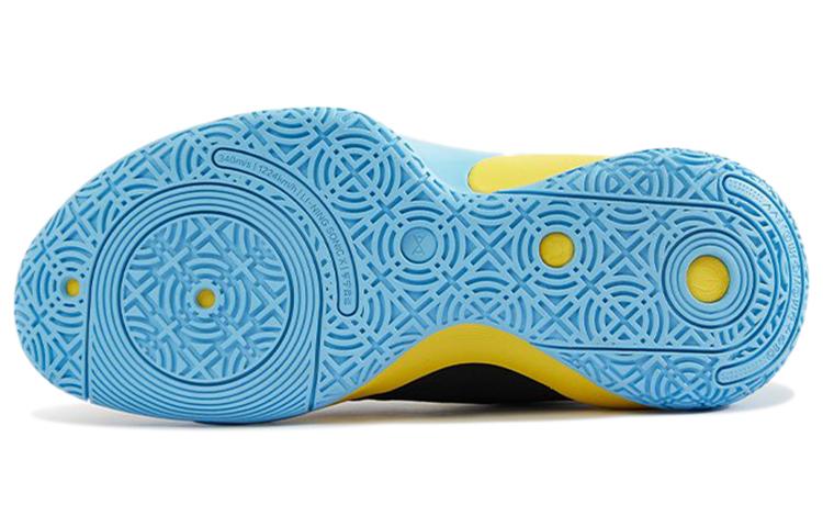 Li Ning SONIC 10 V2 Low top Children's Basketball Shoes Black Yellow Blue Teenagers ABPS033-6