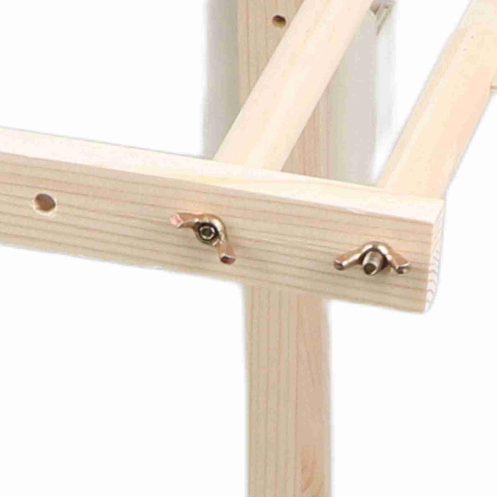 14CT Cross Stitch Frame Floor Stand Wooden Embroidery Tapestry Hoops 80cm
