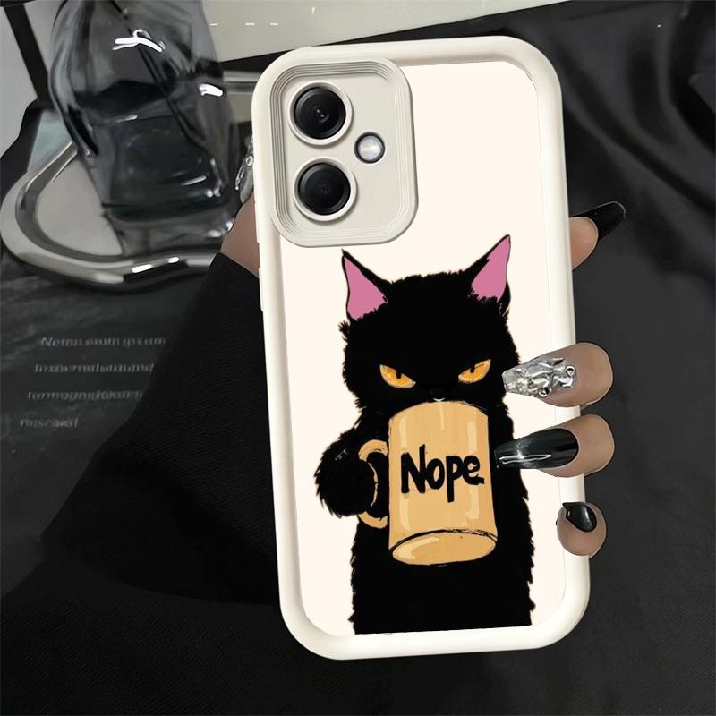 Phone Case for Xiaomi Redmi Note 15 14 13 Pro Plus Black Cat Cartoon Cute Shell 12S 11 11S 11T 5G 14S Soft Silicone Funda