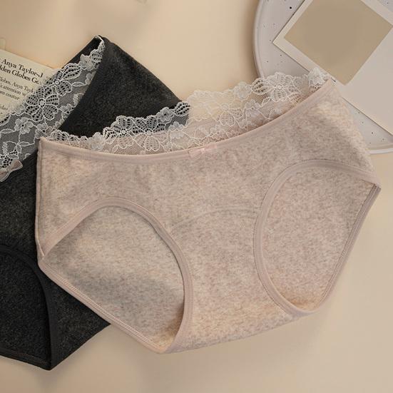 Women Cotton Underwear Mid Rise Seamless Cheeky Hipster Panties Soft Stretch Sexy Lace Bikini Briefs