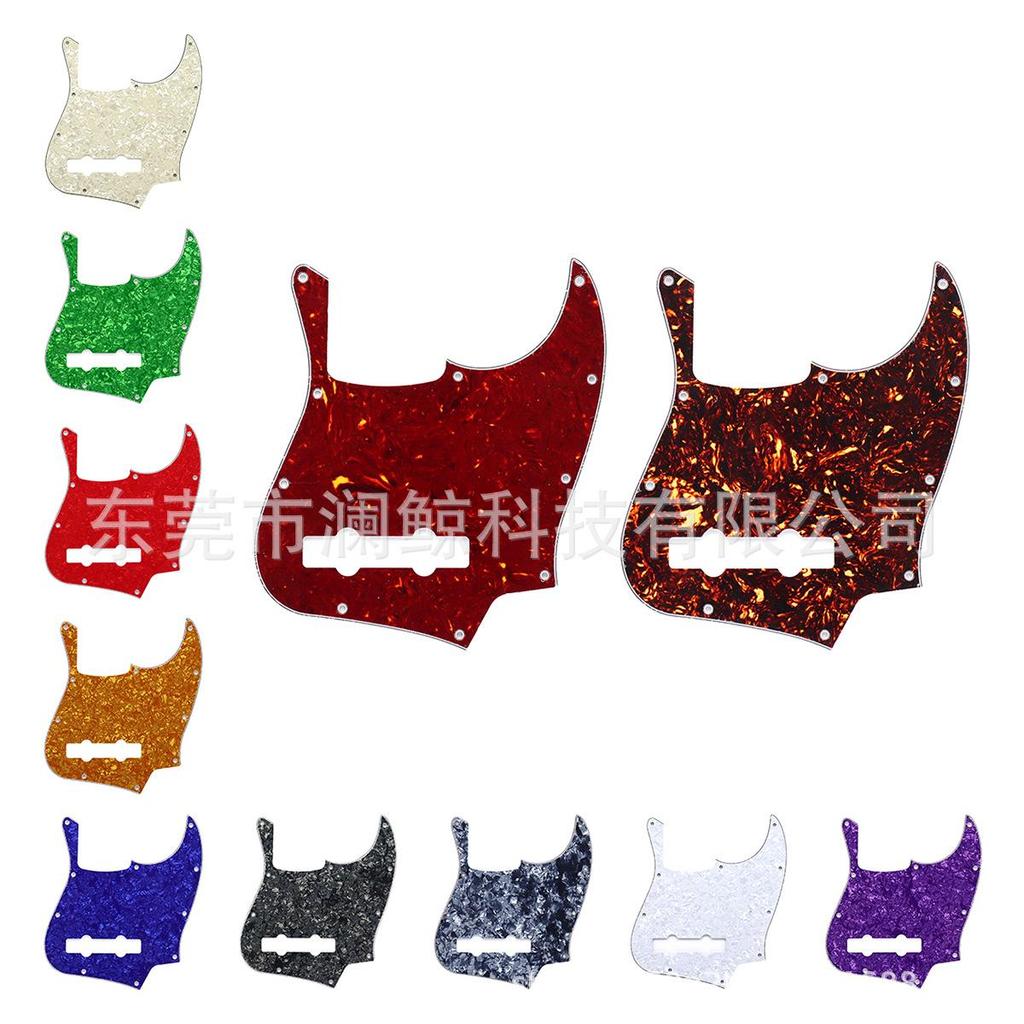 Battipenna a 10 fori per Jazz Bass a 5 corde, Protezione antigraffio, Multicolore