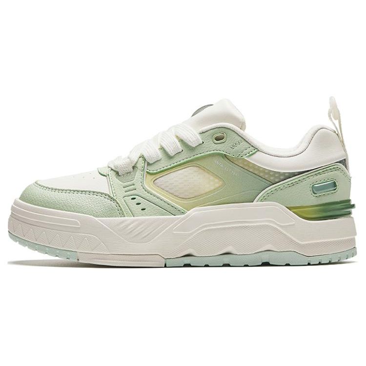 Anta Non-Slip Shock Absorbing Durable Low-Top Sneakers Women Sneakers White Green 922428002-5 36