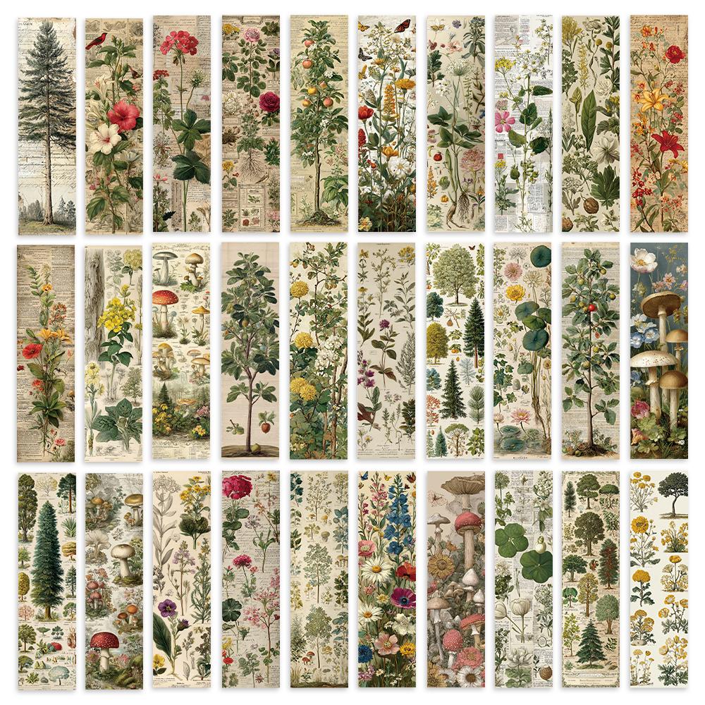 

32pcs, Floral Plant Bookmarks, Back to School Season, Christmas, Halloween, Suitable for Teachers, Readers, and Birthday Gifts.