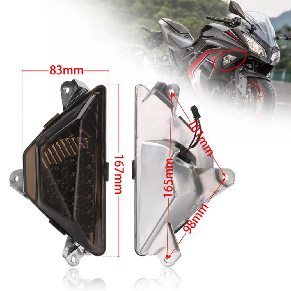 LED Front Turn Signal Light Lamp For KAWASAKI NINJA 250 300 400 650 1000 EX650