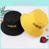 Embroidery Letter Printed Double Faced Bucket Hat Fisherman Hats Fashion Gift