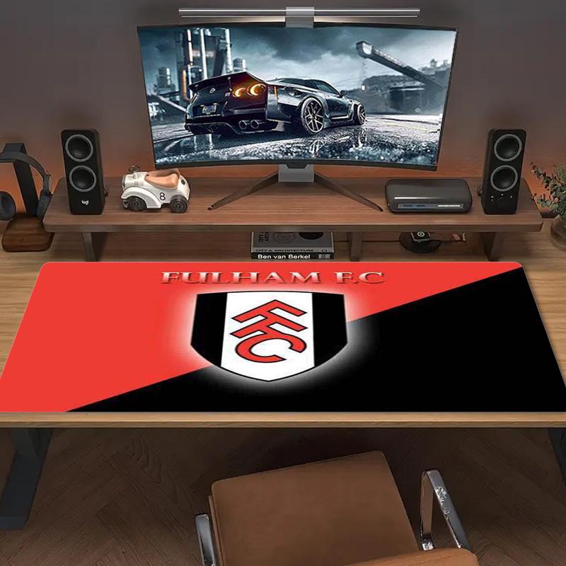 Fulham FC Farbiges Mauspads Großes Gaming-Tischkissen Rutschfestes Laptop-Tablet Großes Mauspads XXL Matte Mini-PC Spielmatte Mit Verriegeltem Rand