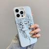 Beautiful Flower Girl Line Design Durable Laser Phone Case For iPhone 13 Mini 12 11 Pro Max 17 16 15 14 Pro Max Plus Back Covers