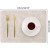 Placemats, Faux Leather Table Mats Set,  Place Mats Non-slip Thermal Stain-resistant Easy To Clean Table Mat for Table,kitchens