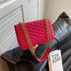 Trendy Minimalist Crossbody Bag For Women 2023 Summer New Casual Shoulder Bag With Quilted Chains