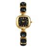 Stylish Square Wristwatch for Fashion Adjustable Stainless Steel Bracelet Aqua Black Women, Type, Select,