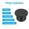 PATIKIL 16pcs 14mm Diameter Rubber Hole Plug 13-14mm Silicone Rubber Round Hole Stopper for Hole Black