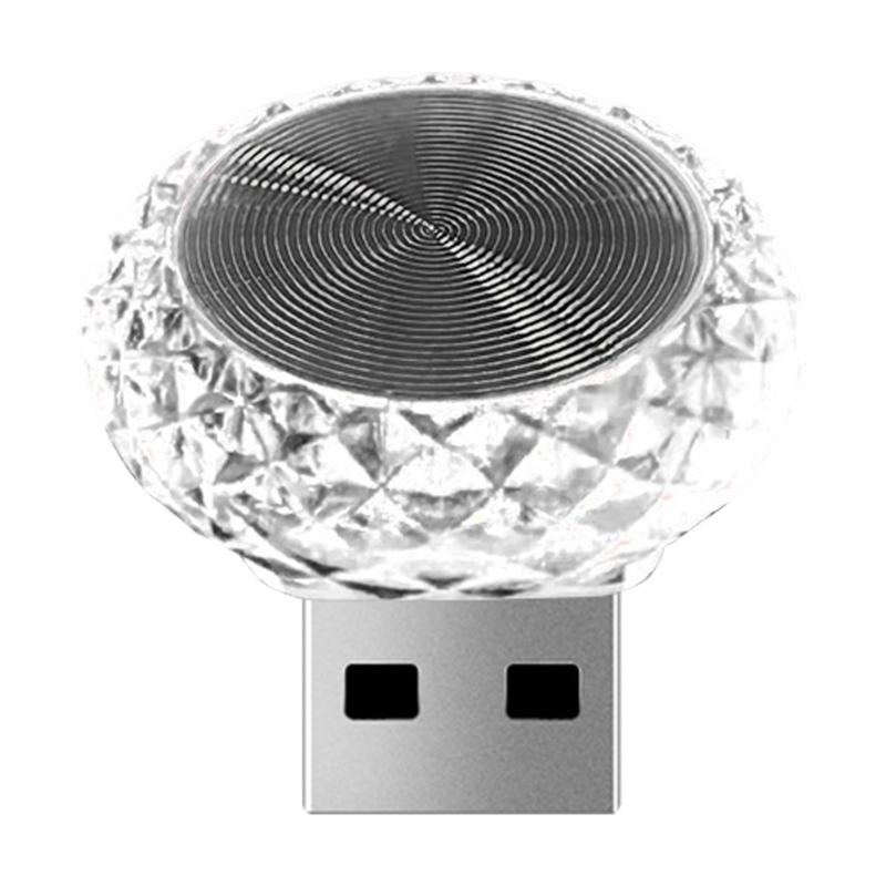 USB Car Atmosphere Light Multicolor LED Mood Lamp Plugs & Play Ambient Lighting Suitable for Vehicle Home Night Light