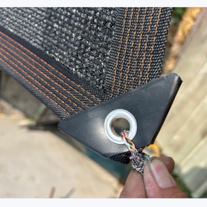 Black Sunshade Cloth with Metal Buckle Eye Sunshade Mesh Cover UV Resistant Garden Balcony Plant Sunshade Net Edge Wrapping Is Resistant To Pulling