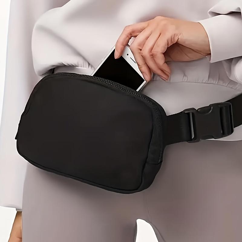 Unisex Sports Waist Bag for Yoga Storage, Workout Running Chest Bag, Stylish Crossbody Waist Pack