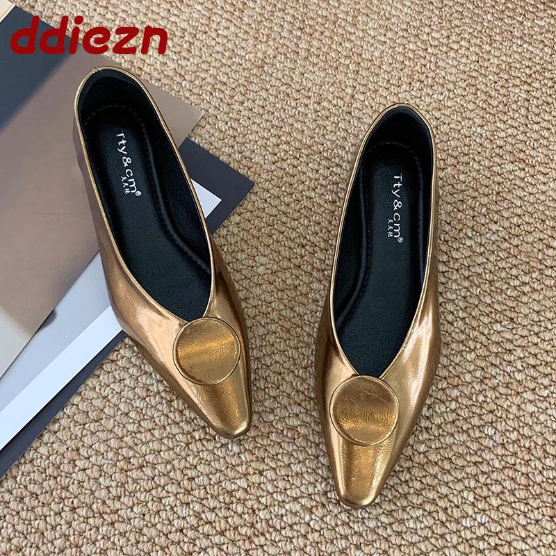 Mode Neu Eingetroffen 2025 Frühling Sommer Damen Ballerinas Mit Schuhen Spitzschuh Schuhwerk Mode Flache Damenballerinas Slipper Damenschuhe