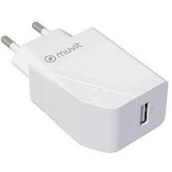 

Pack 12W mains charger + 1.2m Lightning cable - MUVIT - White білий