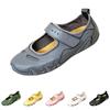 Women's Casual Mary Jane Shoes with Hook and Loop Closure Lightweight Round Toe Comfortable Nursing Shoes Slip Resistant Flexible Sole