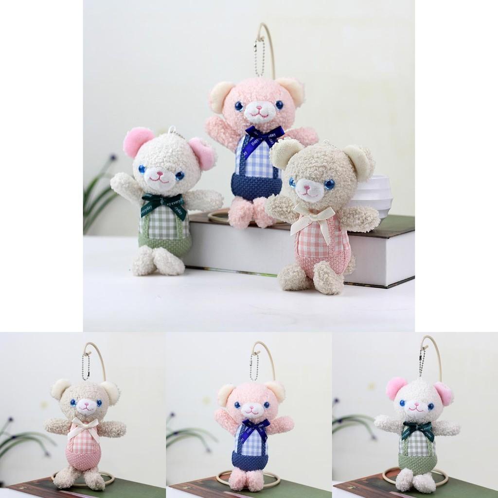 Adorable Teddy Bear Plush Toy With Short Plush Material And Pp Cotton Filling Cute Small Bear Backpack Decoration For Gifts In Pink Blue Green