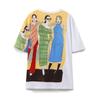 Fashion Style 2024 Summer New Women's Clothes Casual Loose Round Neck Short Sleeve Girl Pattern T-shirt 1165251 250