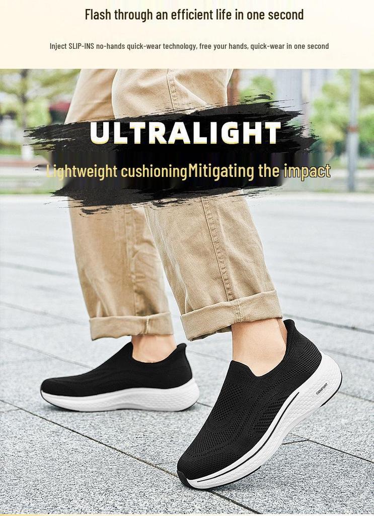 Atmungsaktive Herren-Mesh-Leichtgewicht-Schuhe mit weicher Sohle - Lässige Laufschuhe, trendy & vielseitig für den Sommer.