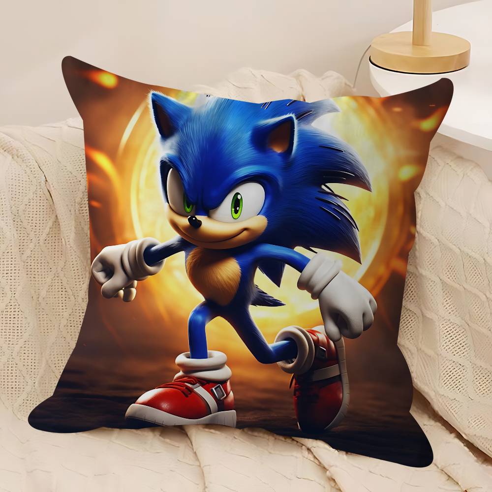 Sonic The-Hedgehog 45*45cm Cushion Cover Pillow Cover Decor Pillowcase Home Pillowcase For Couch Pillow