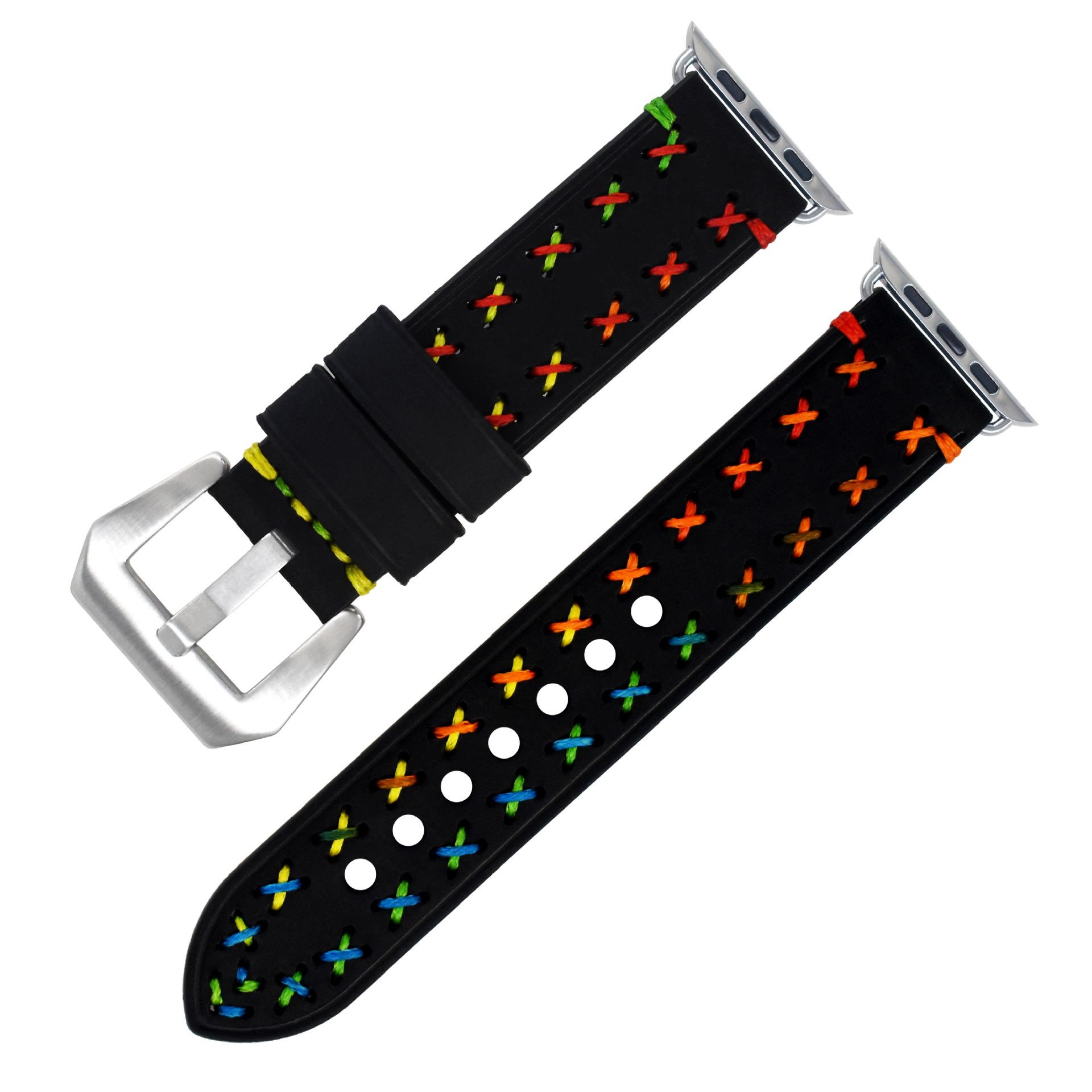 

Applicable Apple Applewatch Strap Iwatch8/7/6/Se Leather Top Strap Men And Women 38/40/41mm-22