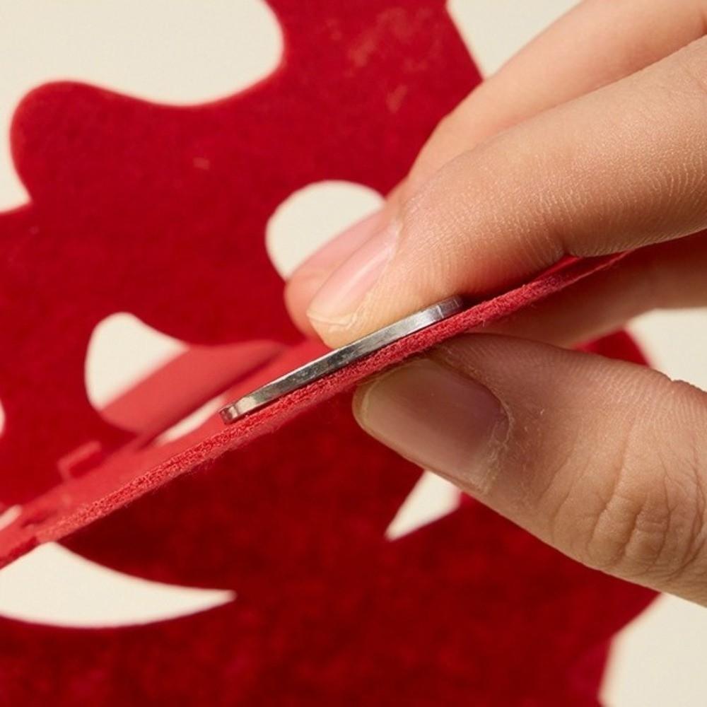 12pcs FU Character New Year Pendant Paper Craft Red Color Ceiling Hanging Ornament Background Decor DIY Hanging Decor