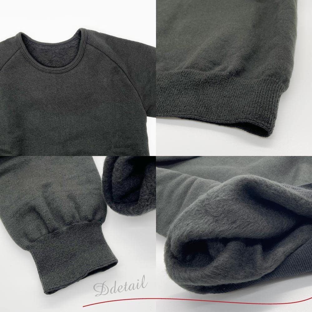 Mochijoy Warm Crew Neck Long Sleeve Innerwear for Women (super Thick)