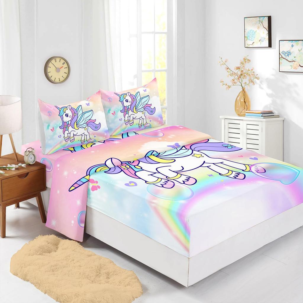 Ocean Beach Turtle Pattern Sheet Four-Piece Bedding Set Bedroom Dormitory Bedding Decoration