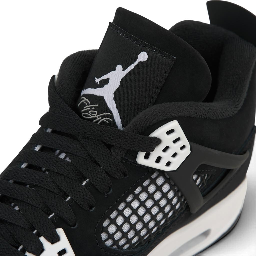 Air Jordan 4 Retro White Thunder Sneakers Unisex Nere FQ8138-001
