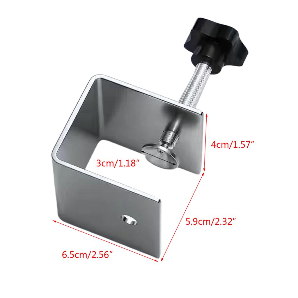 Stainless Steel C Clamp Heavy Duty Cabinet Drawer Furniture Installation Clamps Drill Hole Guide Design Support Clamp