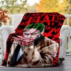 1PC Damaged HA! Outdoor Flannel Blanket Soft Plush Decor for Picnics, camping,Bedroom, Playroom, Office1175A