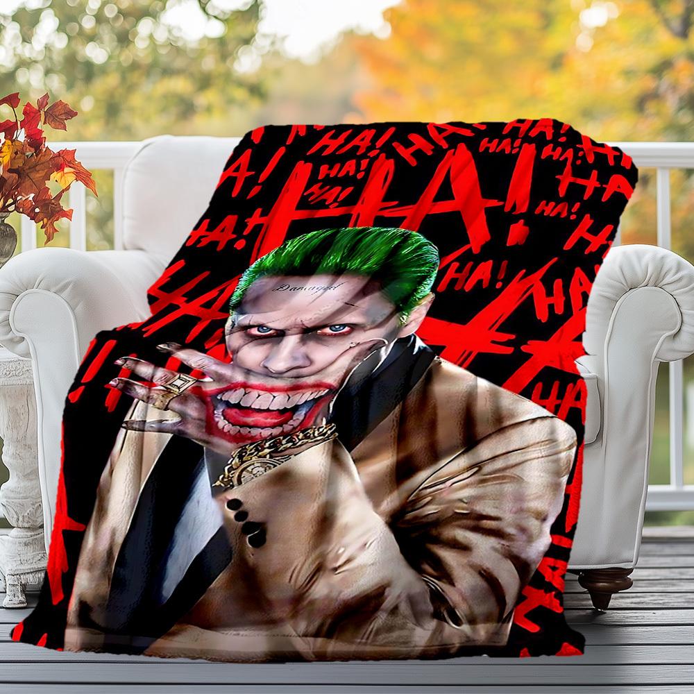 1PC Damaged HA! Outdoor Flannel Blanket Soft Plush Decor for Picnics, camping,Bedroom, Playroom, Office1175A