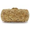 Ultima Pochette di Lusso in Pietra Fiori Multicolore Diamante Borsa da Sera Regalo di Natale Borsa da Banchetto Portafoglio Donna Borsa a Mano con Strass
