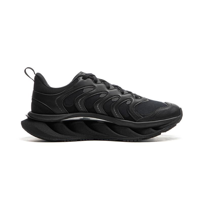 Li-Ning Comfortable Fashion Non-Slip Low-Top Casual Shoes Men Sneaker Black AZGU071-2