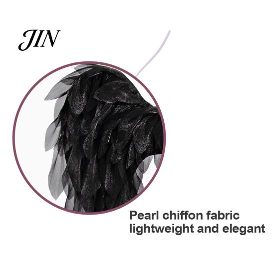 Outdoor Cosplay Wings Angel Feather Wing for Women Girls, Soft Organza Costume Accessory Halloween with Headband Photo Booth, Party, Stage Show