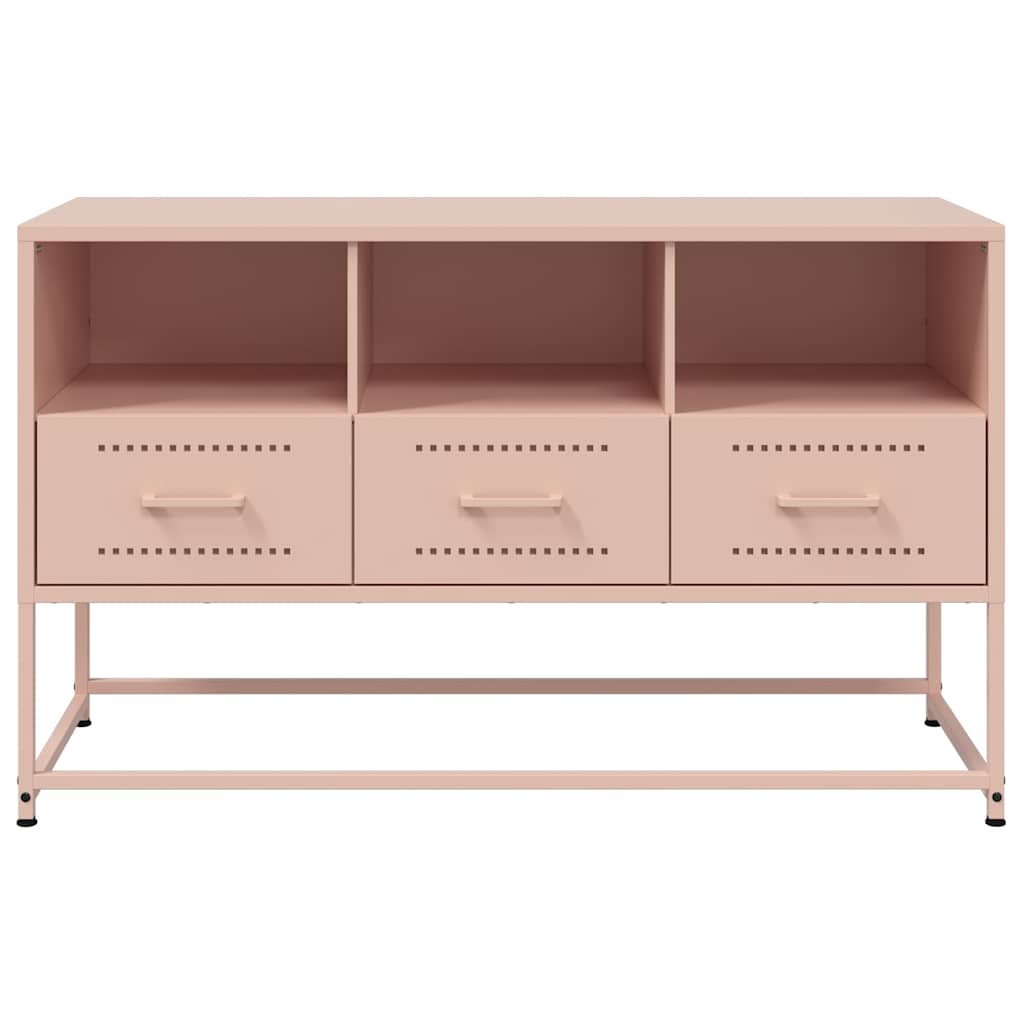 Pink TV Stand 100.5 X 39 X 60.5 Cm Steel