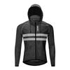 Windproof Cycling Jacket With Hood Breathable Reflective Long Sleeve Outerwear Mountain Road Bike Riding Use